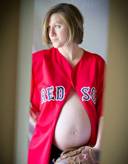 Pregnancy Red Sox photo